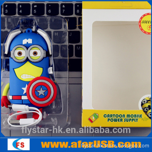 Hot New Products Lovely Marvel Minion Avengers Power Bank